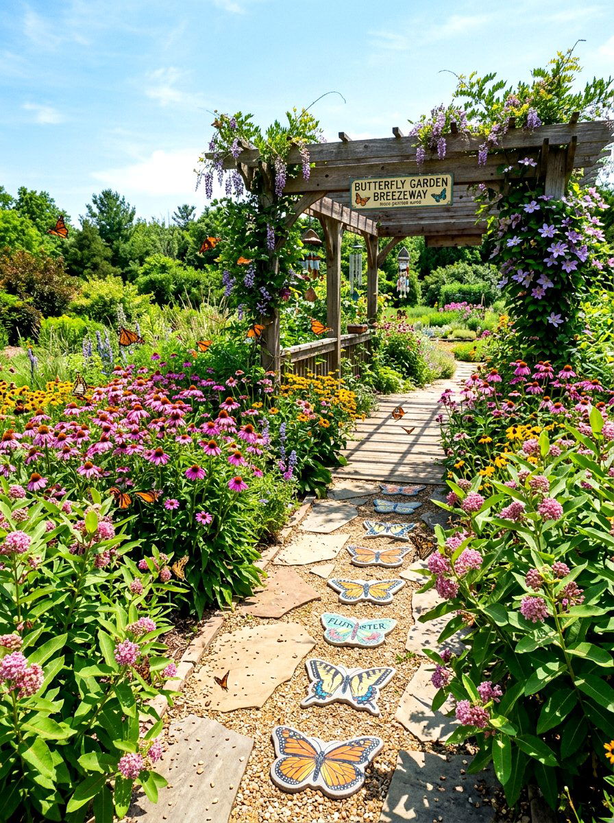 Butterfly garden breezeway - 30 breezeway garden ideas