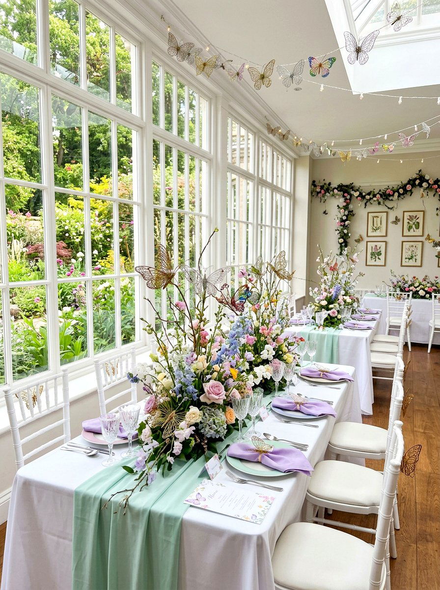 Butterfly garden theme - 30 garden inspired tablescape ideas