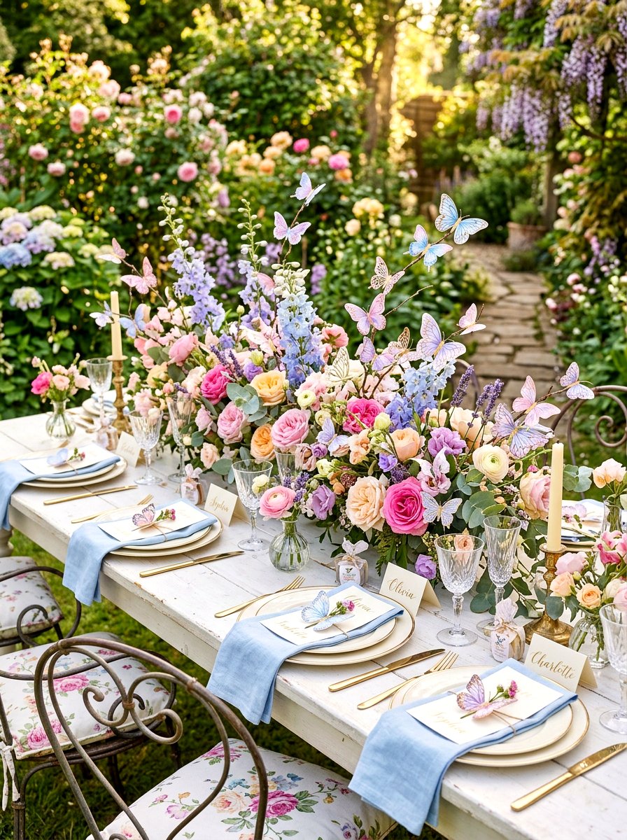 Butterfly theme decor - 30 bridal shower garden party ideas