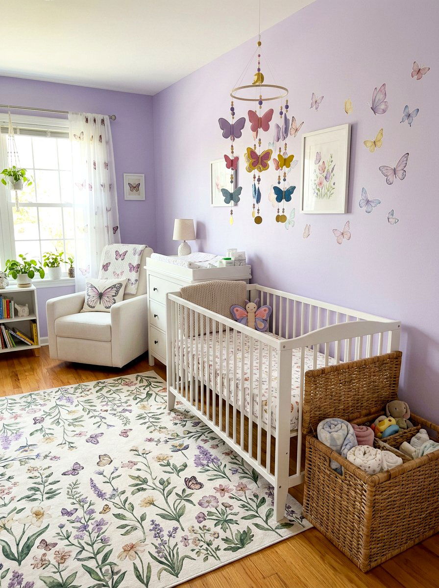 Butterfly theme nursery - 30 garden inspired spring decor ideas