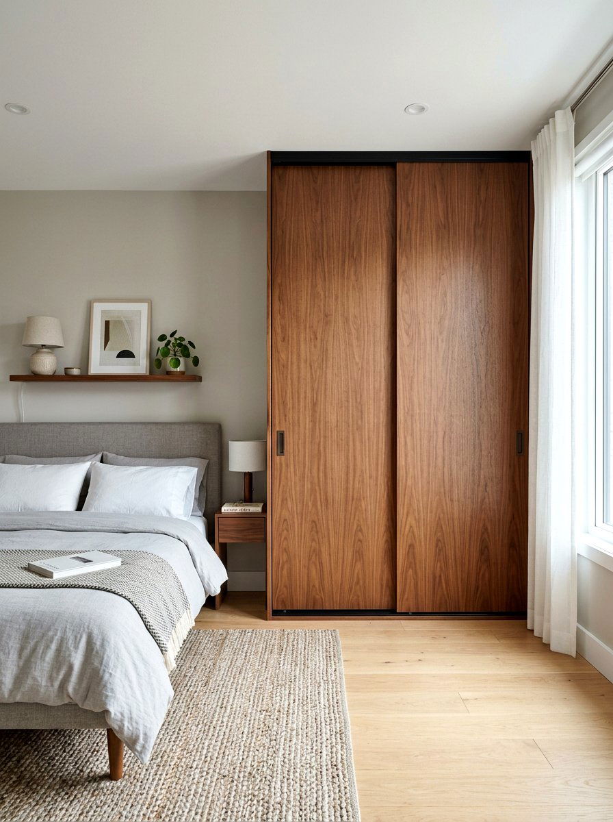 Bypass sliding closet doors - 30 bedroom closet door ideas