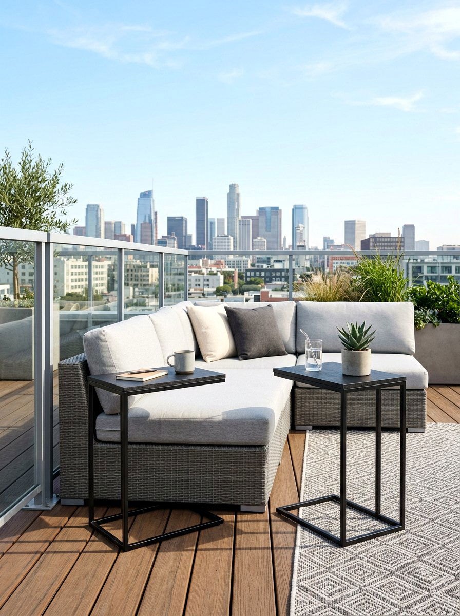 C Table Side Sets - 30 backyard furniture ideas