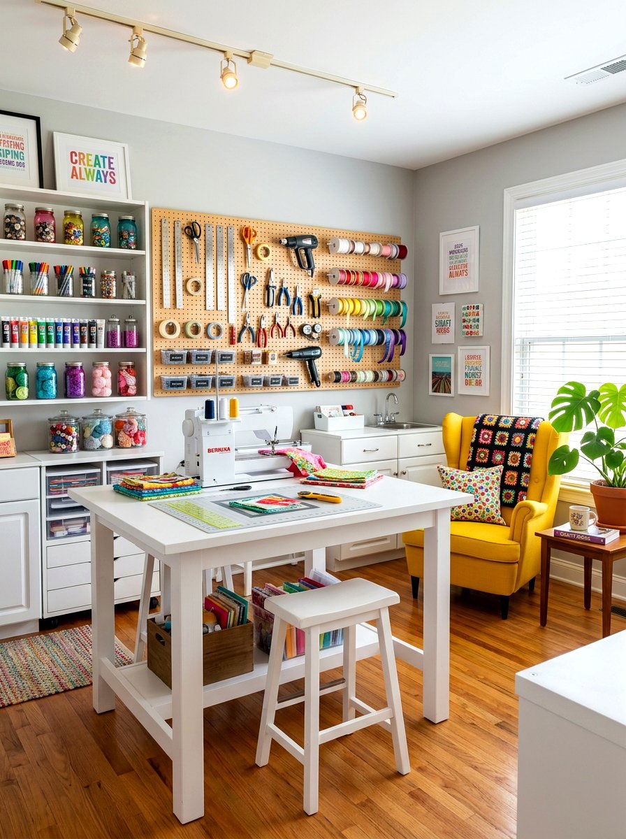 CRAFT ROOM WORKSHOP - 30 bonus room lounge ideas