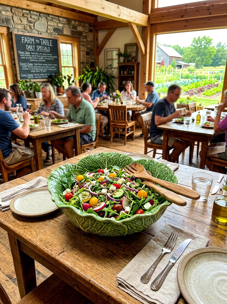 Cabbage Leaf Salad Bowl - 30 cabbageware dining ideas