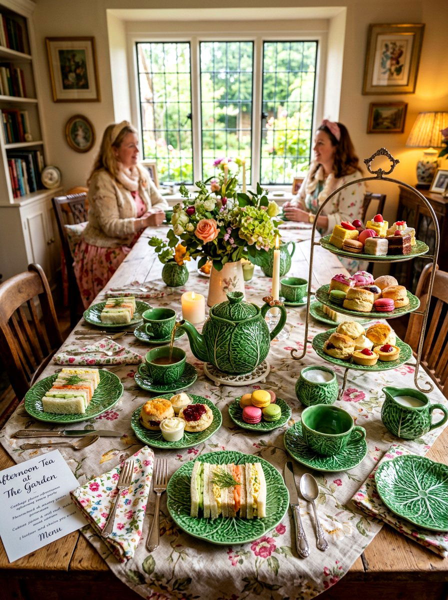 Cabbage Plate Tea Party - 30 cabbage plate tablescape ideas