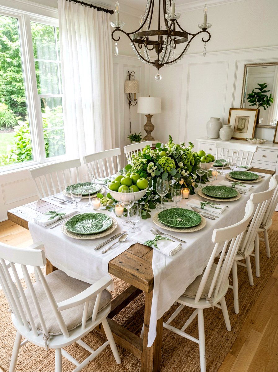 Cabbage Ware Tablescape - 30 lettuce plate dining ideas