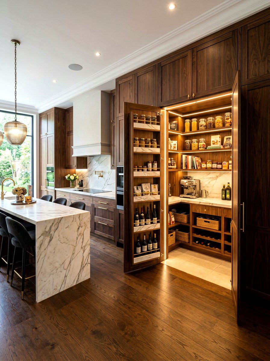 Cabinet Front Walk In Pantry - 30 hidden pantry ideas