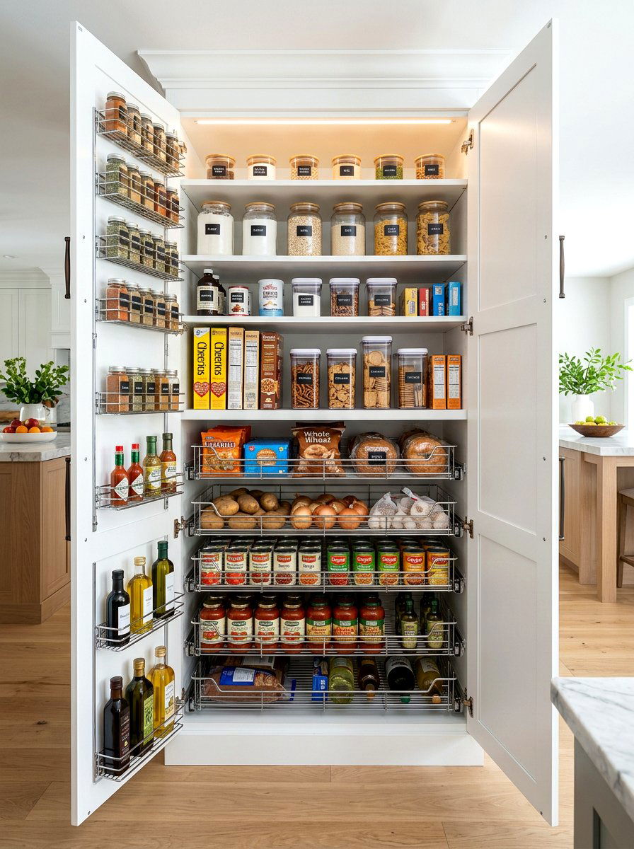 Cabinet Pantry Shelves - 30 pantry shelving ideas