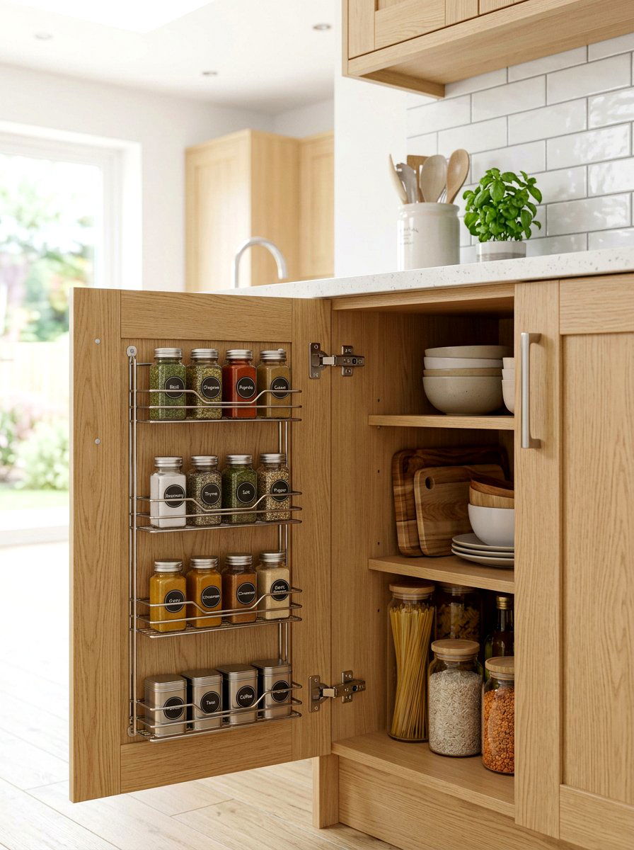 Cabinet door rack - 30 holiday storage ideas