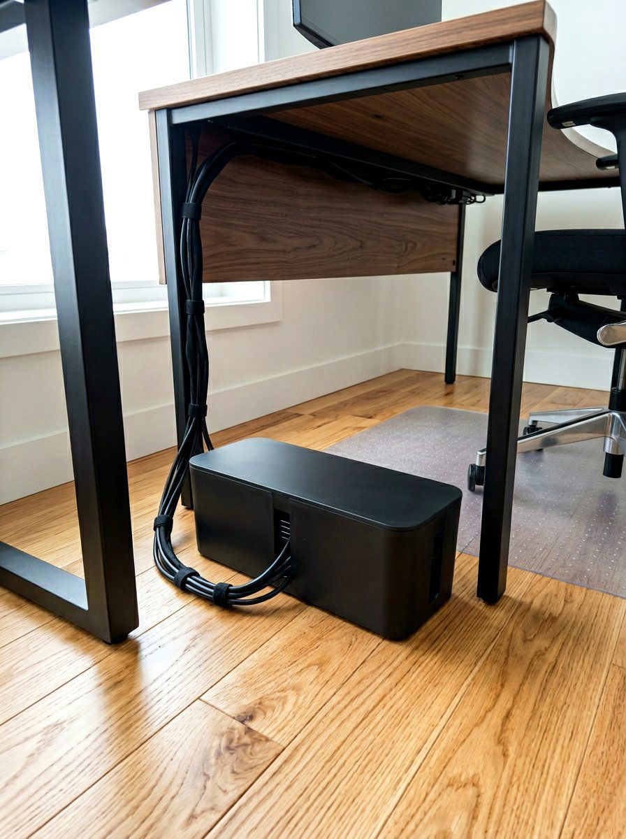 Cable Management Box - 30 office organization ideas