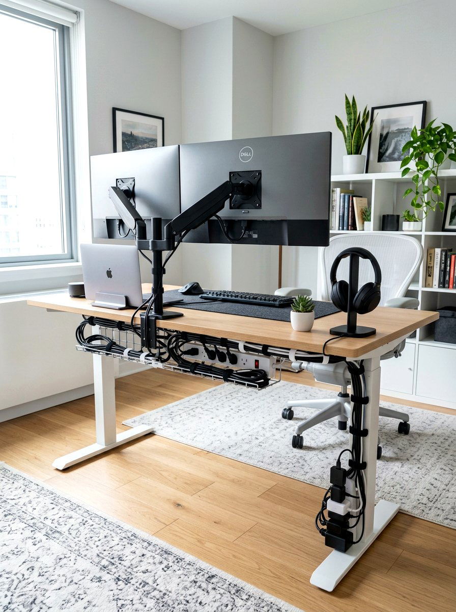 Cable Management Kit - 30 office cable management ideas