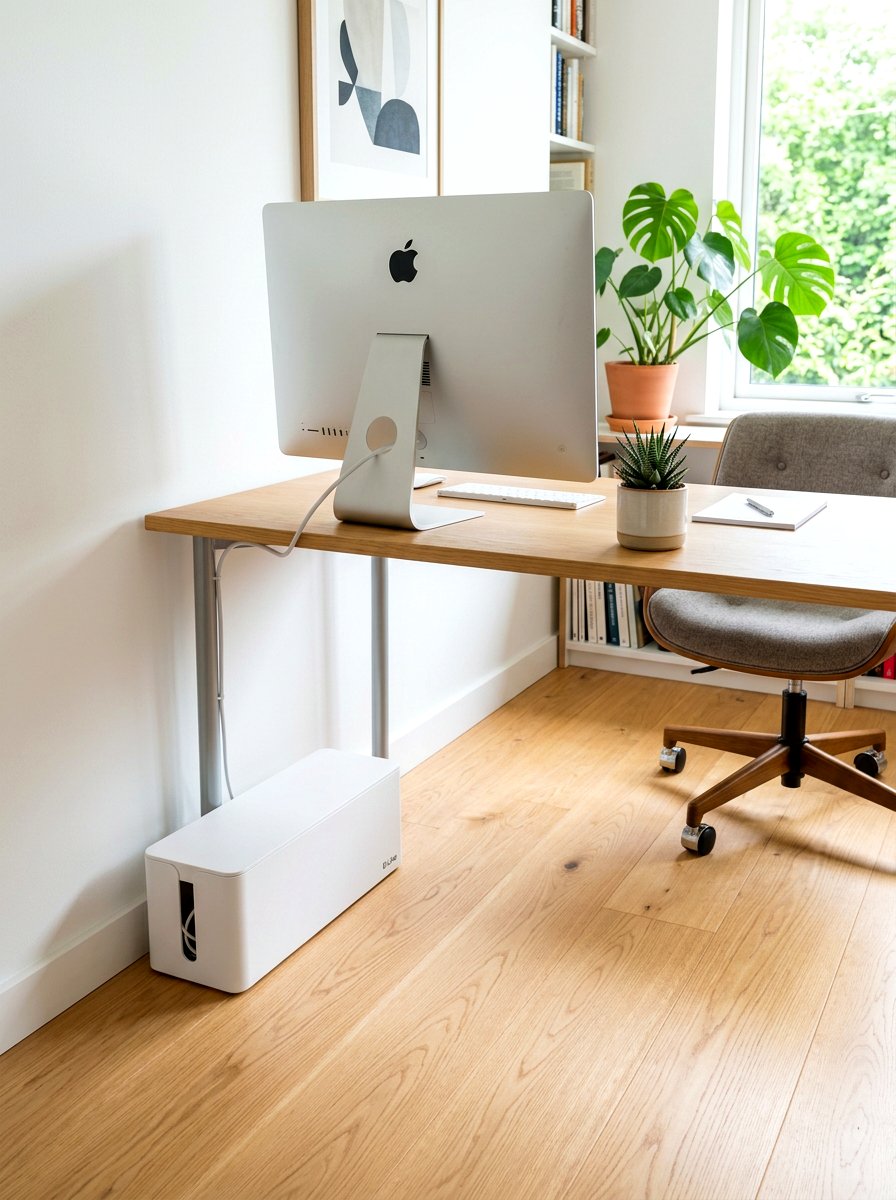 Cable Management Solution - 30 office supply storage ideas