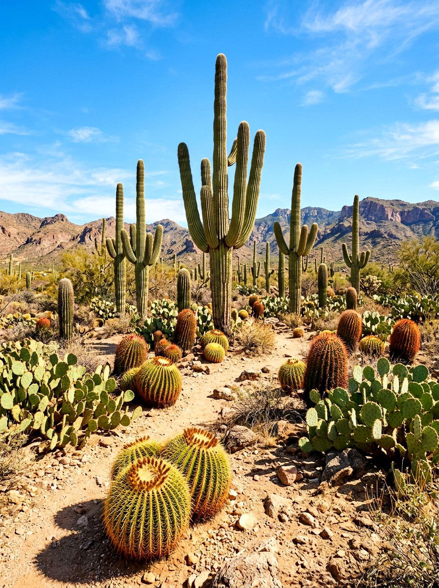 Cacti Landscape - 30 low water backyard ideas