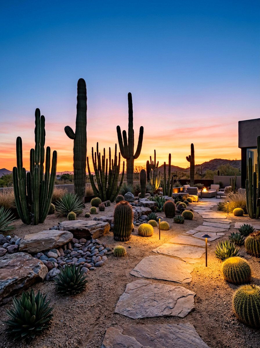 Cactus Backyard - 30 dry garden ideas