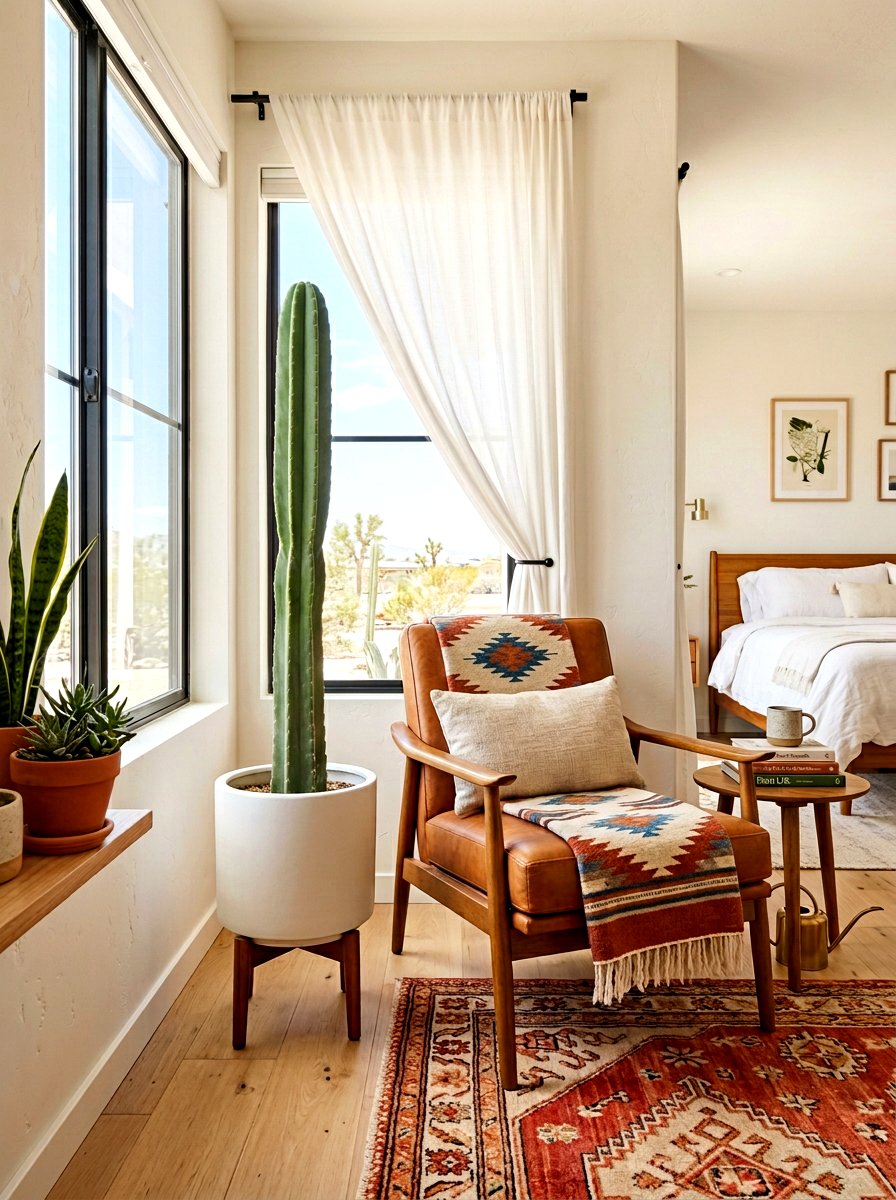 Cactus Bedroom Plant Corner - 30 bedroom plant corner ideas