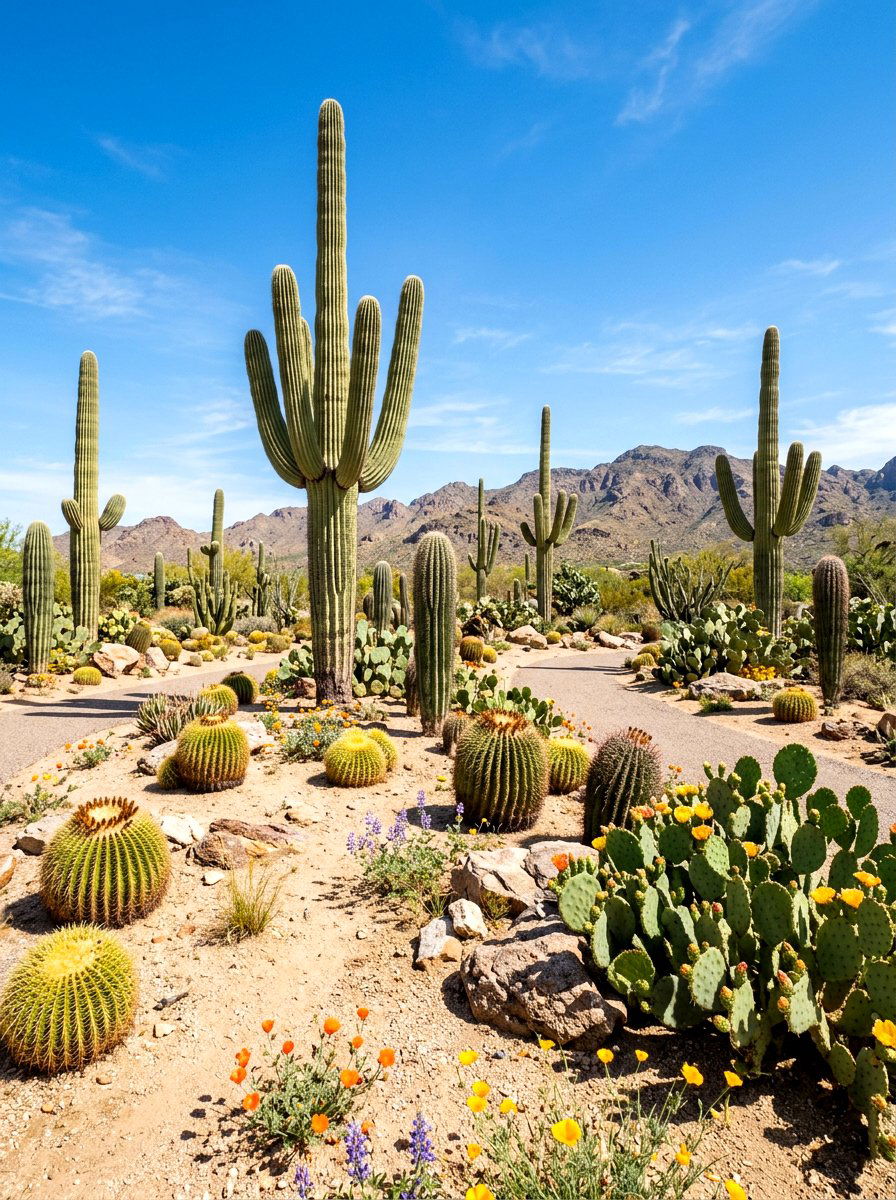 Cactus Garden Arrangement - 30 southwestern backyard ideas