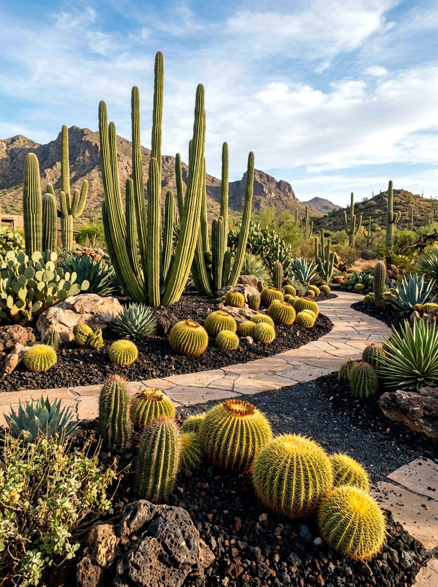 Cactus Garden Layout - 30 desert landscaping ideas