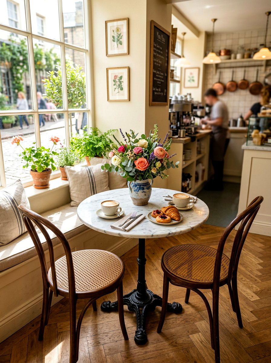 Cafe Table Kitchen - 30 bakery style kitchen ideas