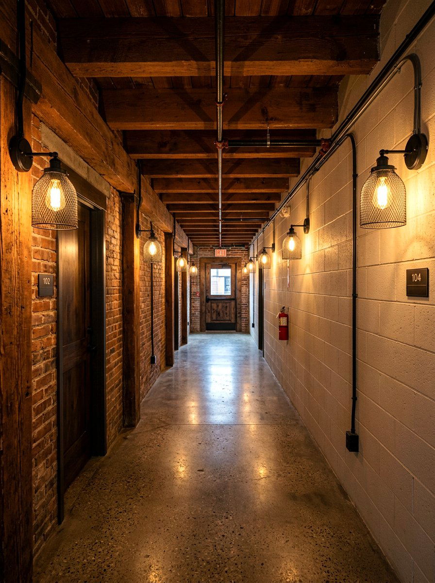 Cage Shade Sconce - 30 dark basement lighting ideas