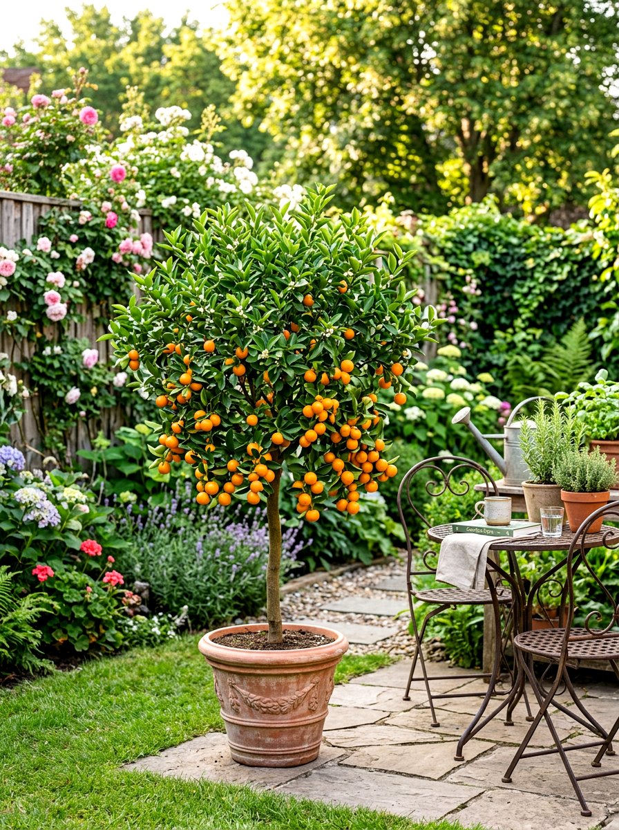Calamondin Orange Backyard - 30 potted citrus backyard ideas