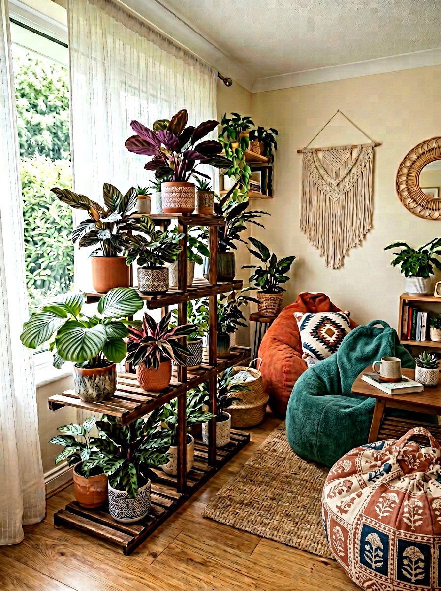 Calathea Foliage Plant - 30 sunroom plant ideas