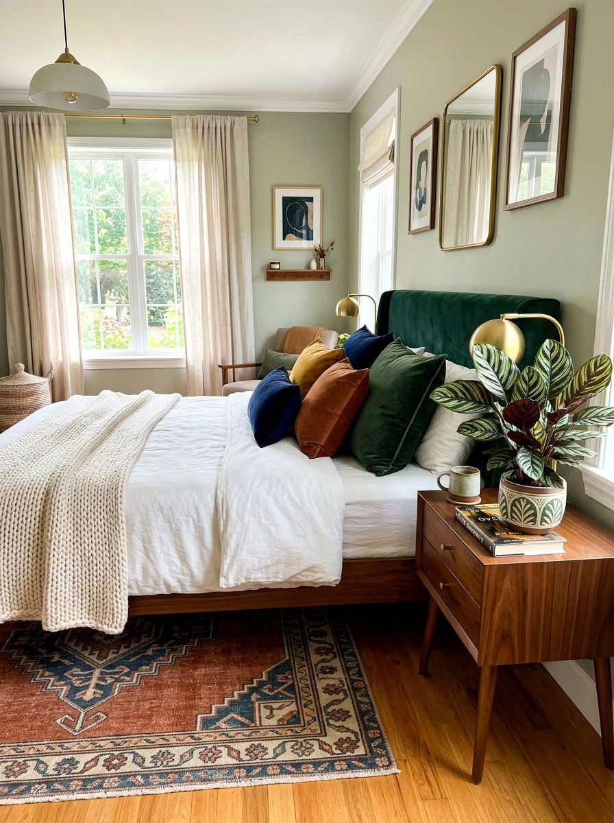 Calathea bedroom nightstand - 30 low light indoor plant decor ideas