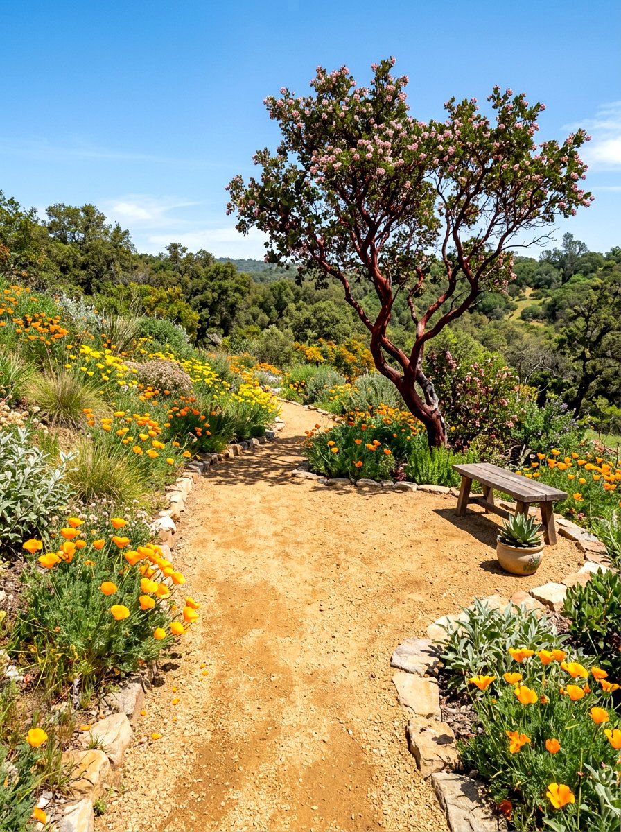 California Native Garden Decomposed Granite Patio - 30 decomposed granite patio ideas