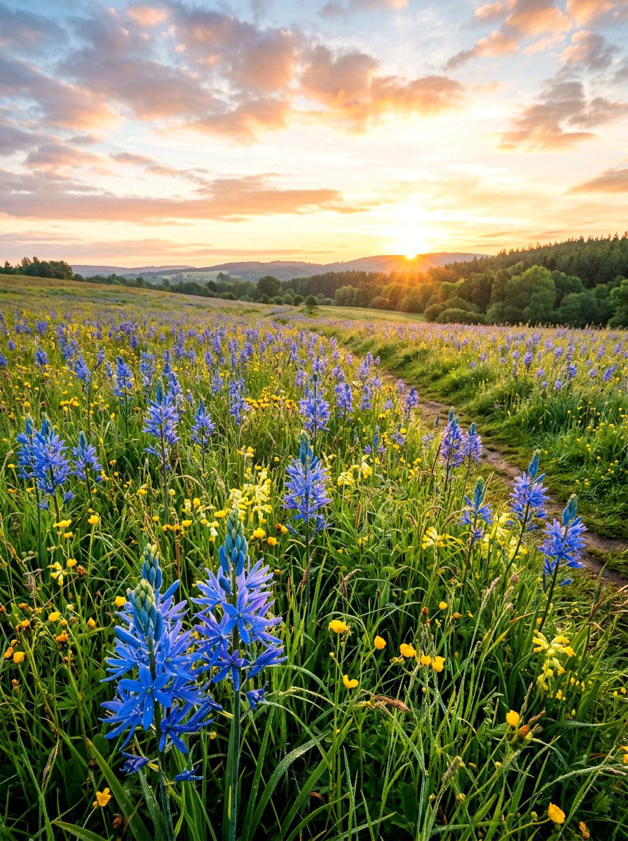 Camassia Wildflower Meadow - 30 bulb garden ideas