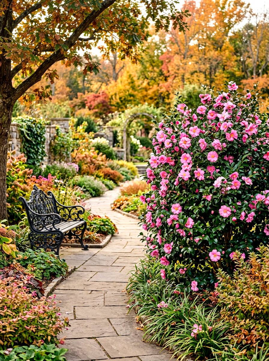 Camellia Sasanqua - 30 backyard privacy hedge ideas