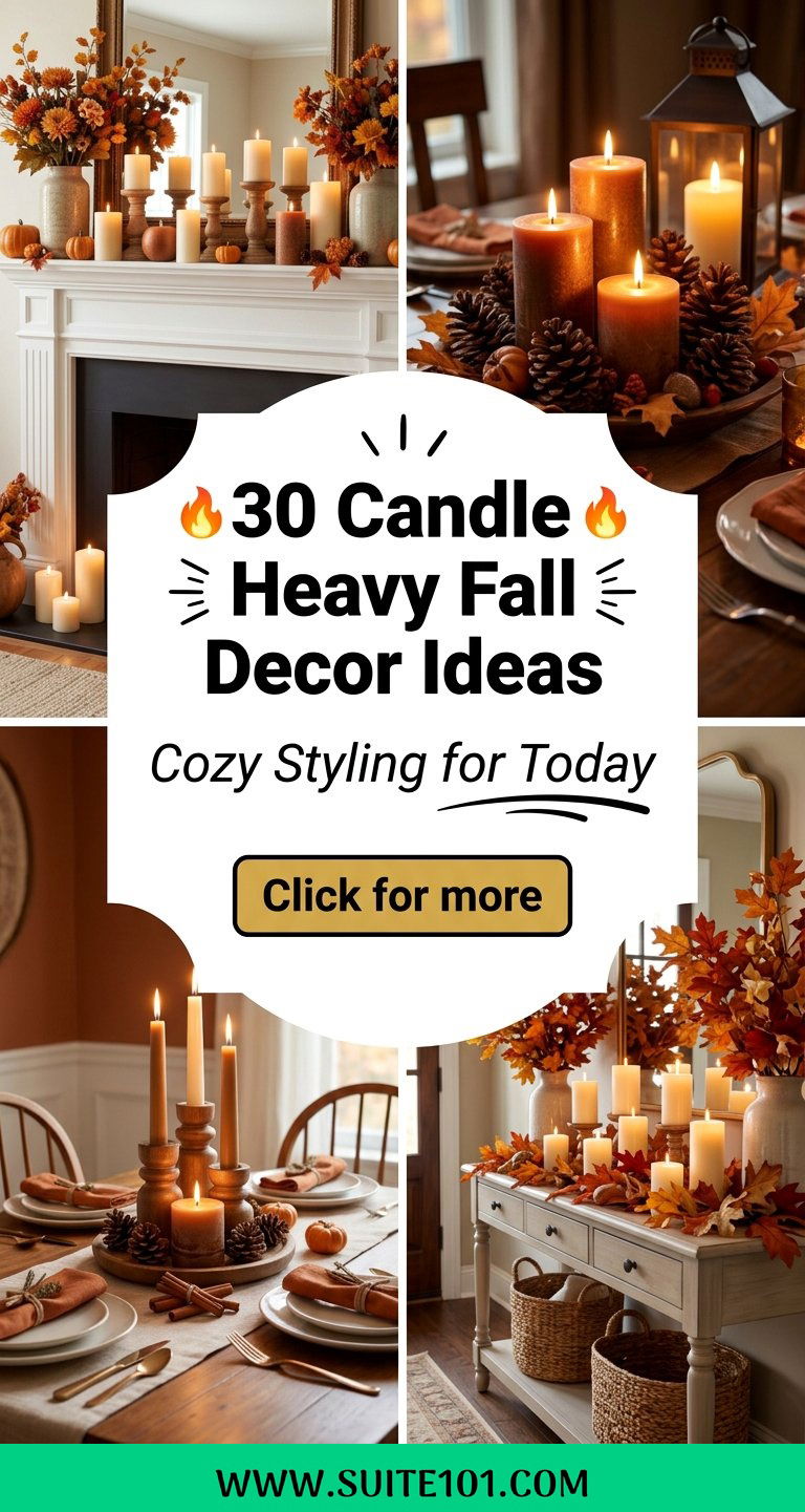 Candle Heavy Fall Decor Ideas Cozy 30 Styling Ideas Today - Candle Heavy Fall Decor Ideas: Cozy 30 Styling Ideas Today