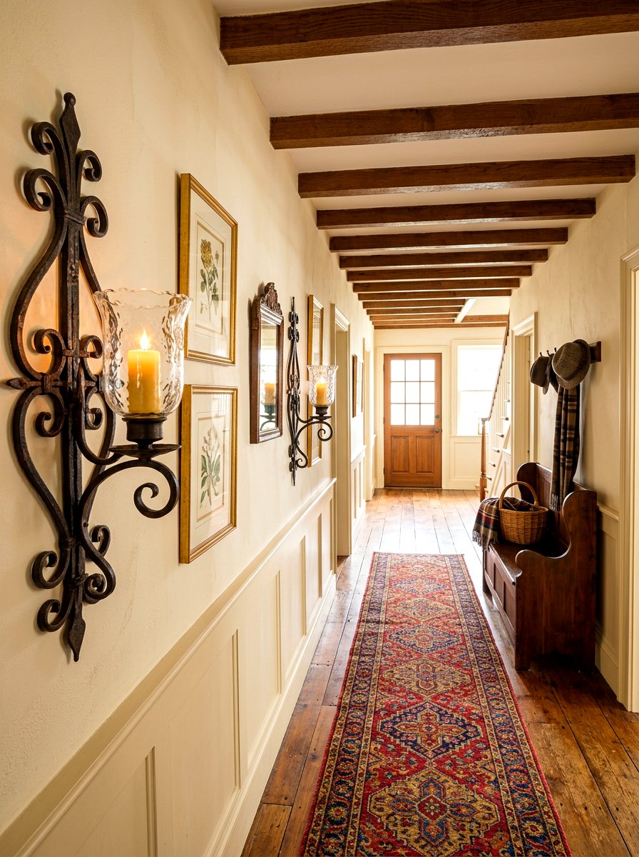 Candle Wall Sconce - 30 hallway lighting ideas