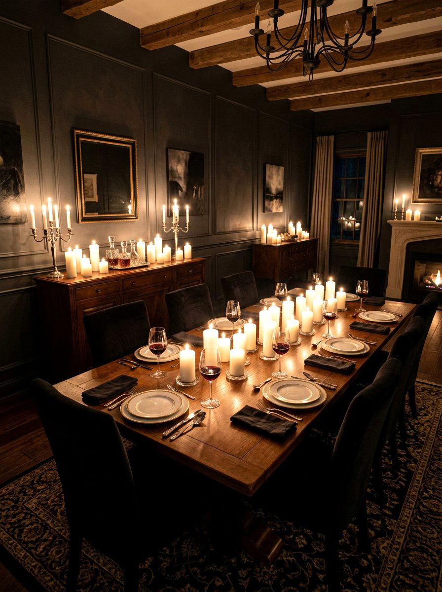 Candlelight Dining Room - 30 romantic dinner room ideas