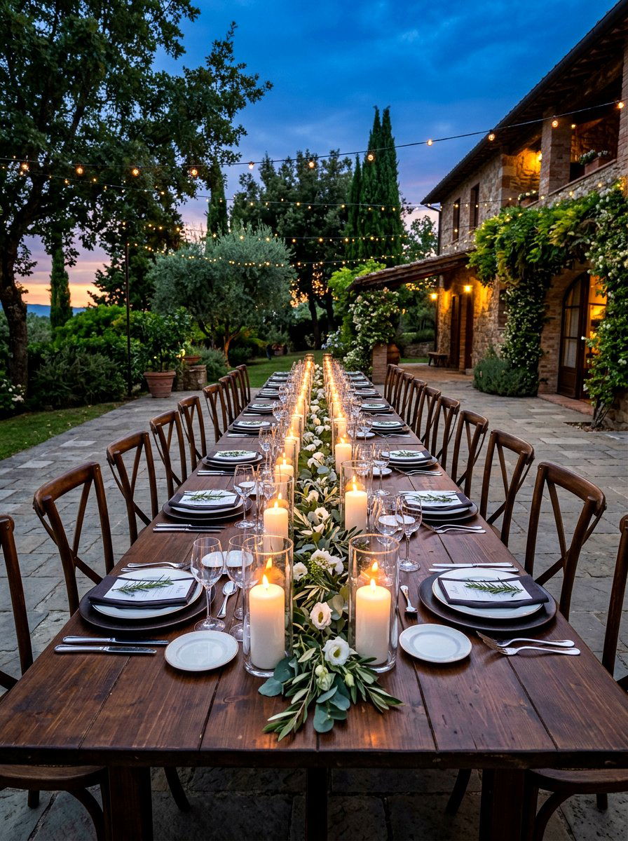 Candlelight Dinner Ambience - 30 patio dinner party ideas