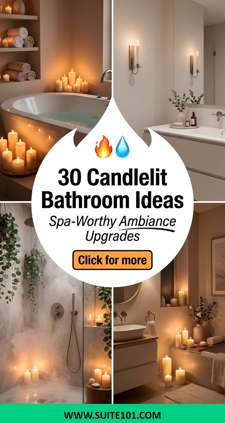 Candlelit Bathroom Ideas 30 Spa-Worthy Ambiance Upgrades - Candlelit Bathroom Ideas: 30 Spa-Worthy Ambiance Upgrades