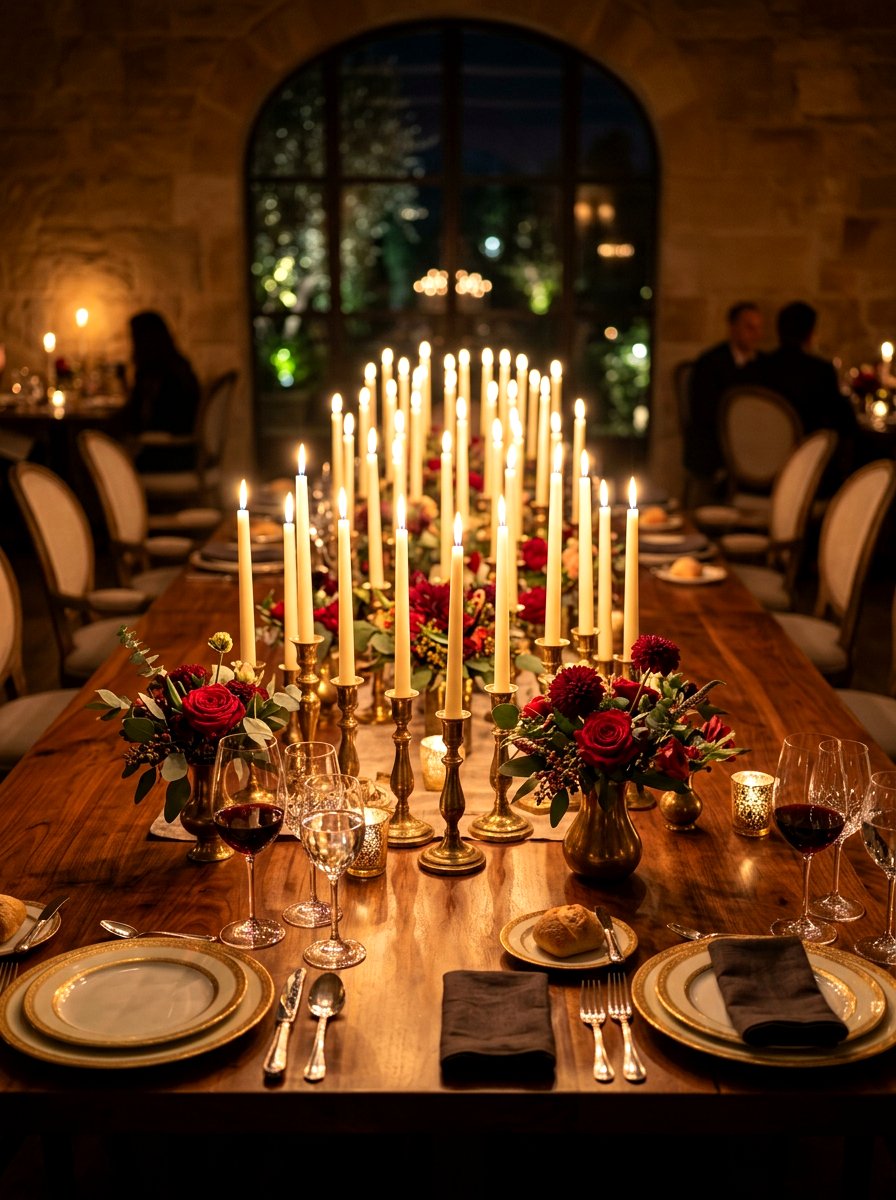 Candlelit Dining Table - 30 intimate hosting ideas