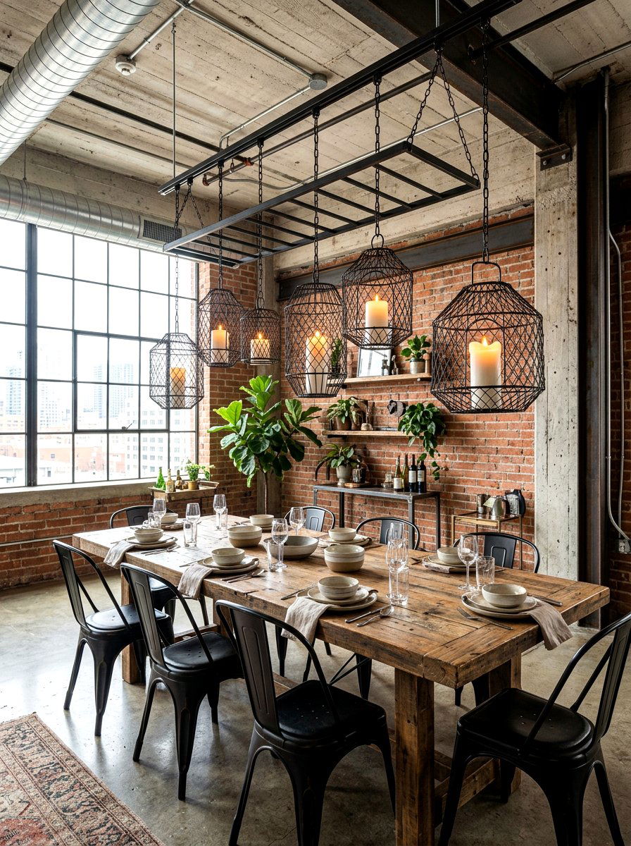 Candles In Metal Cages - 30 candle centerpiece ideas