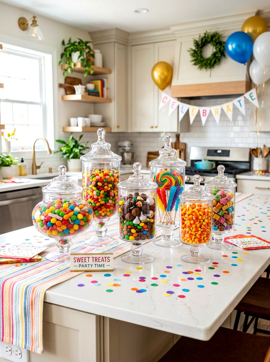 Candy Glass Jar - 30 glass jar pantry ideas