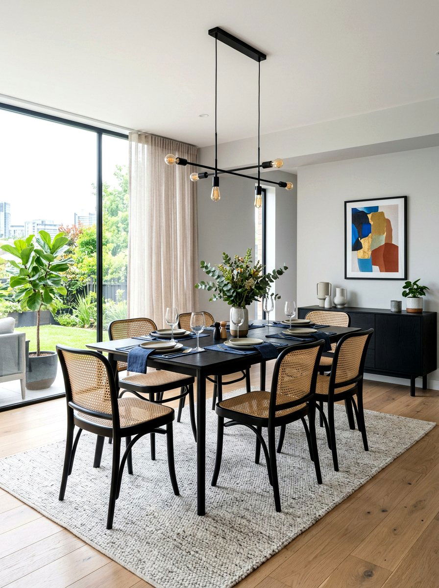 Cane Dining Chair - 30 natural fiber decor ideas