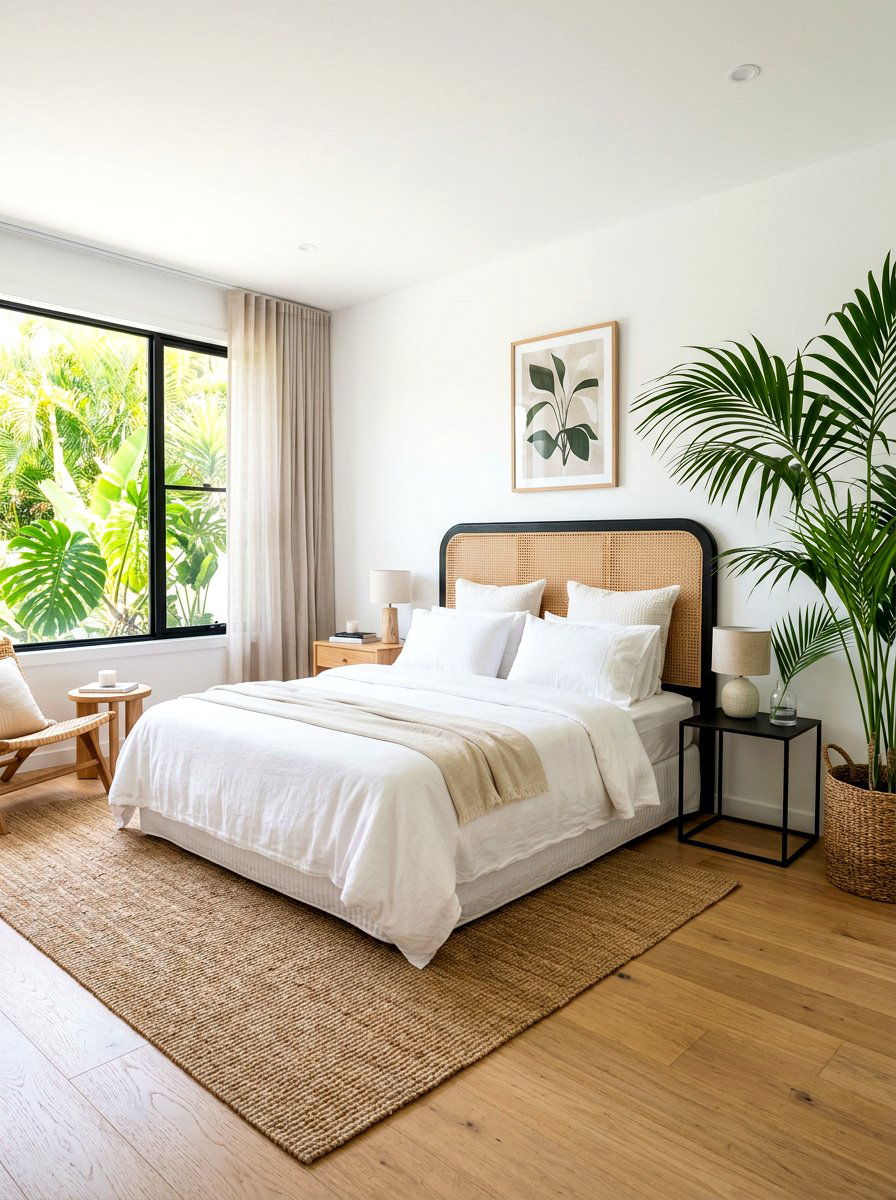 Cane Panel Headboard - 30 oversized headboard ideas