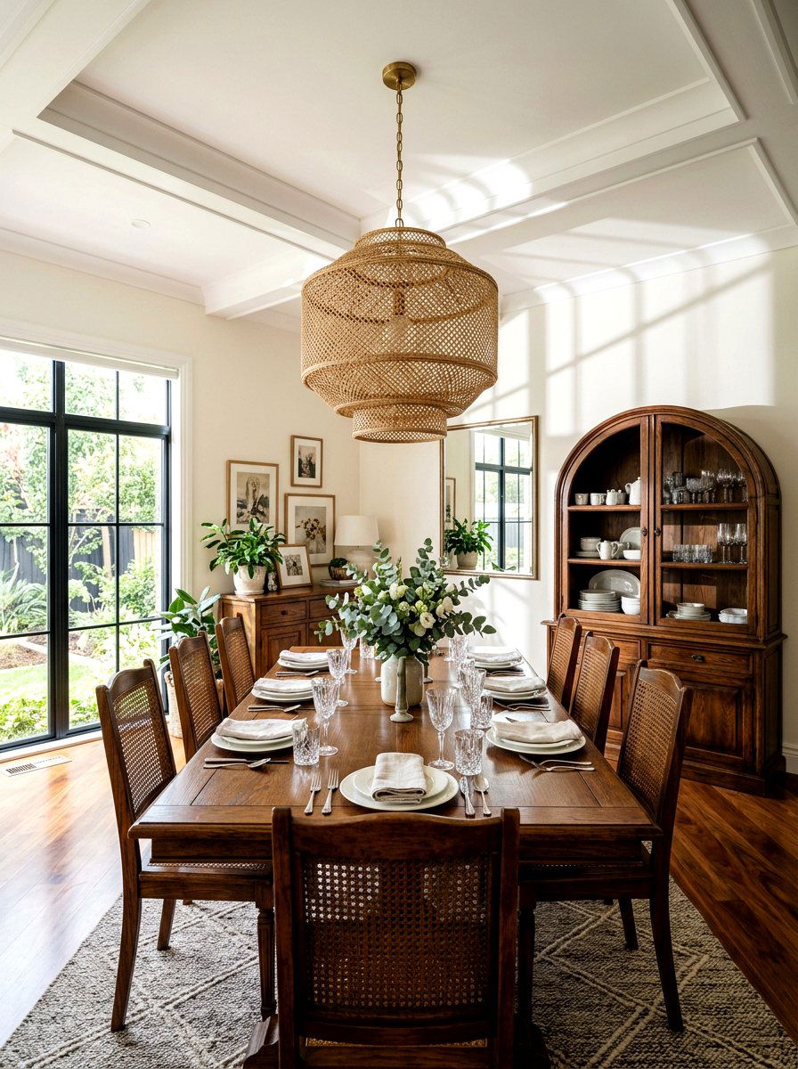 Cane Pendant - 30 woven pendant ideas