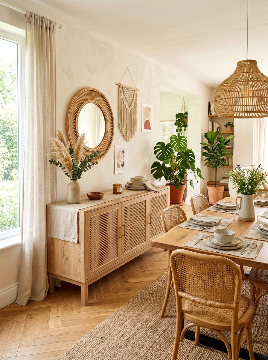 Cane Sideboard - 30 sideboard dining room ideas