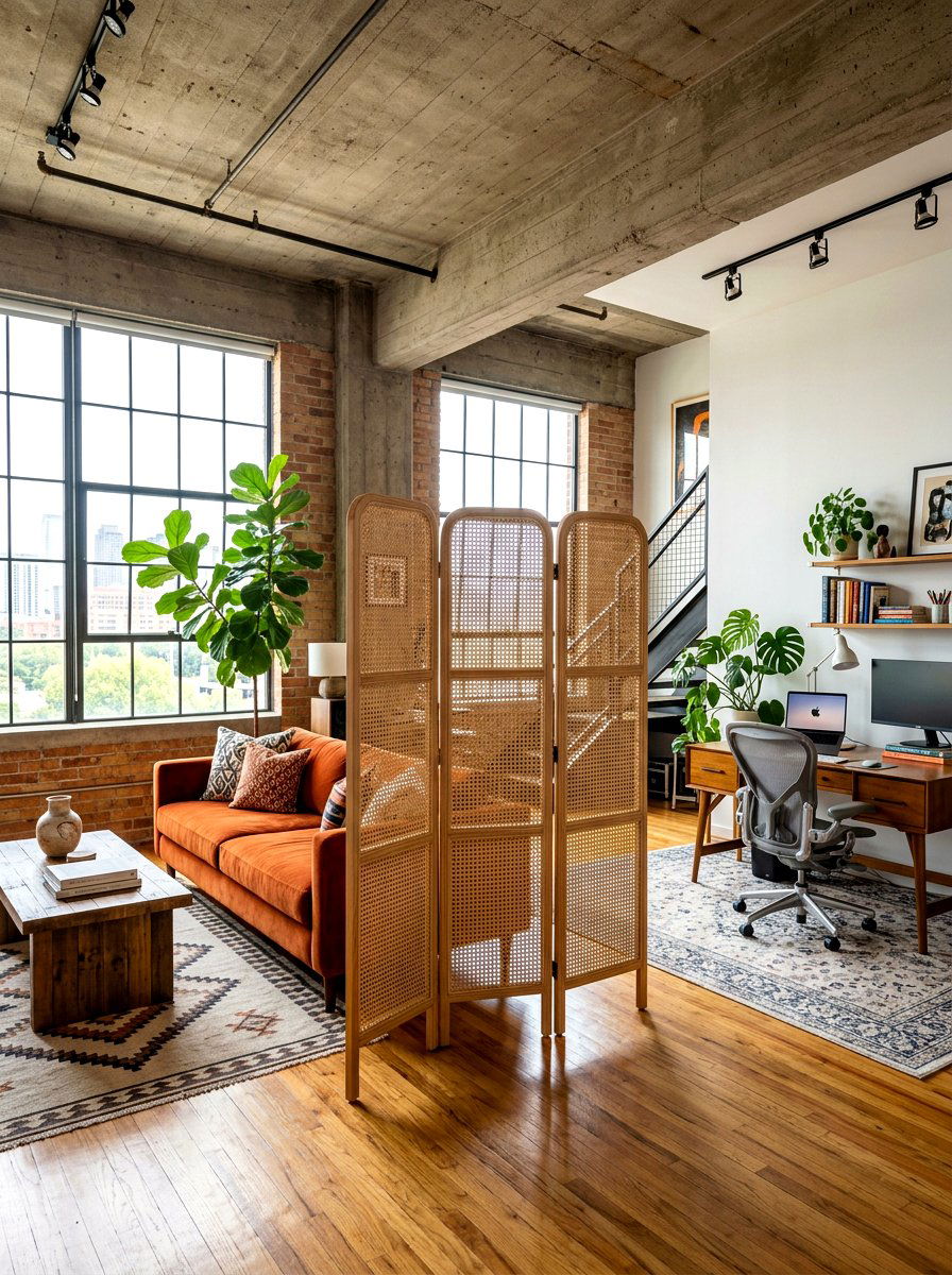 Cane room divider - 30 cane furniture ideas