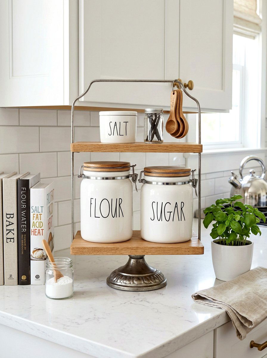 Canister Riser Cake Stand - 30 cake stand kitchen styling ideas