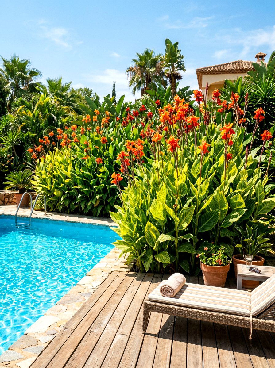Canna Lily Garden - 30 bulb garden ideas