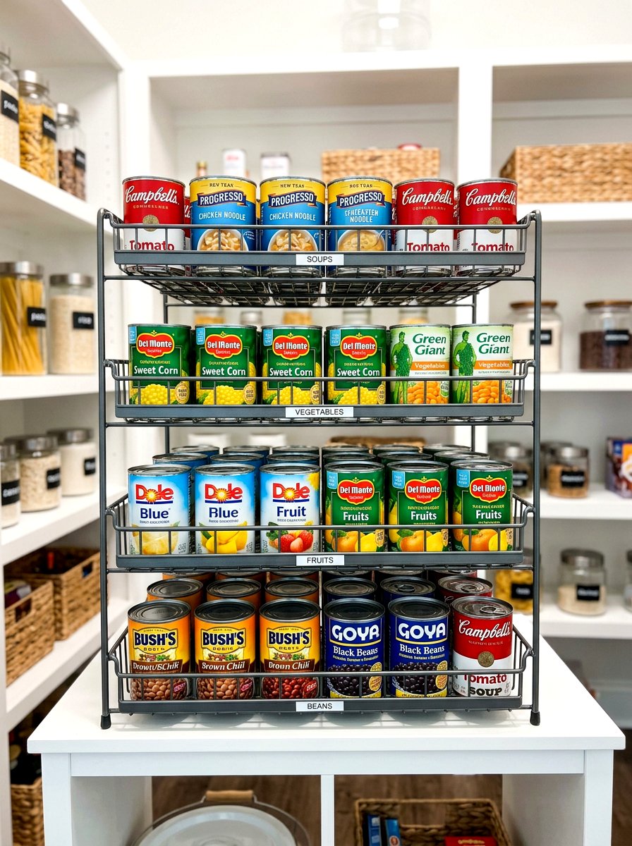 Canned food organizer - 30 reach in pantry ideas