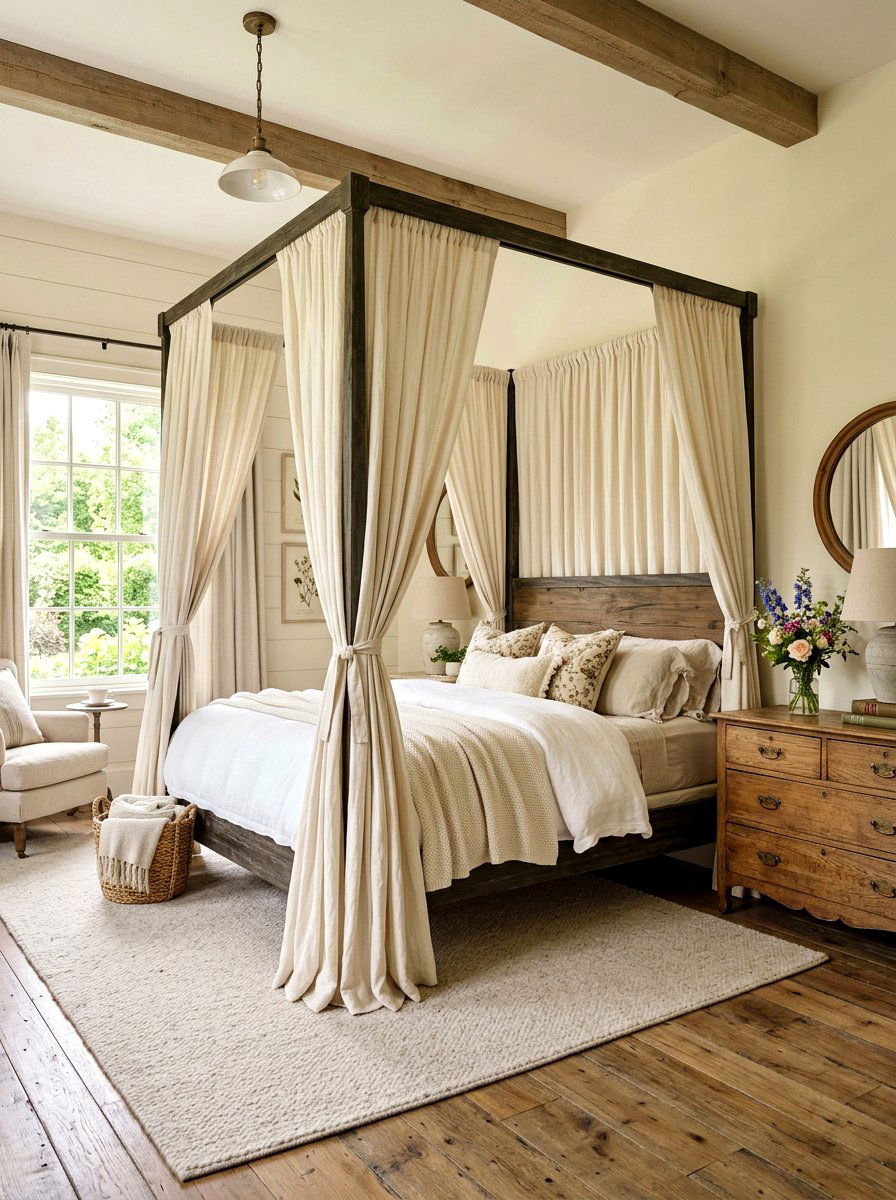 Canopy Bed - 30 acoustic bedroom ideas