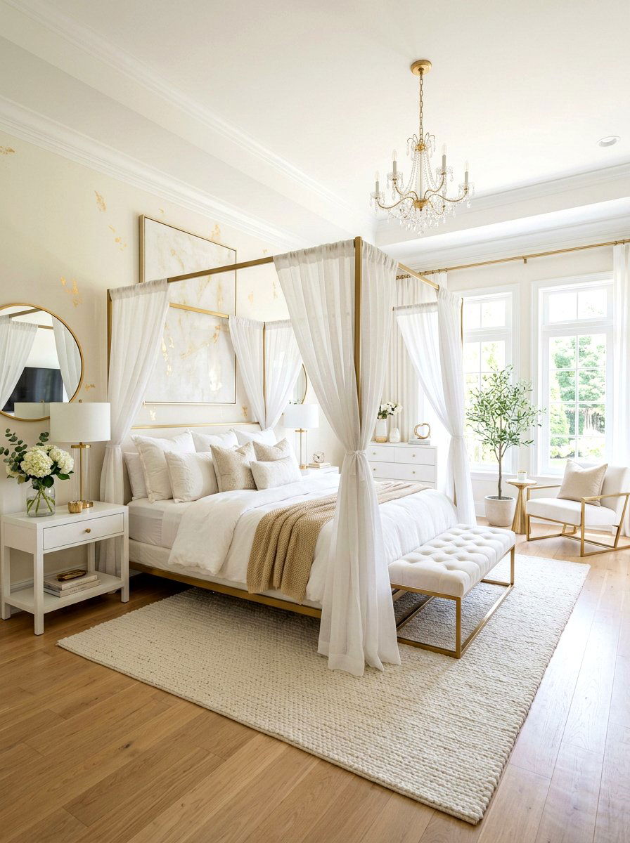 Canopy Bed Bedroom - 30 dreamy girly bedroom ideas