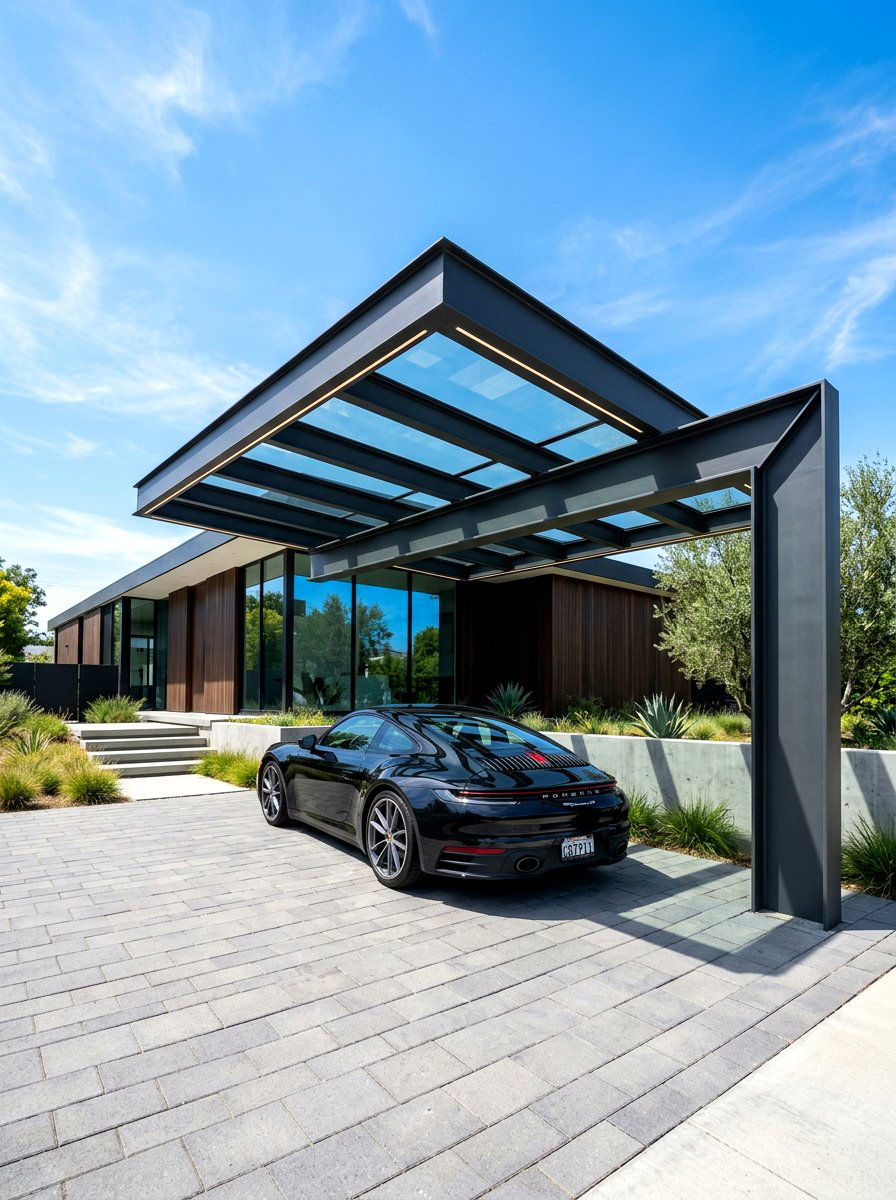 Cantilever Carport - 30 carport design ideas