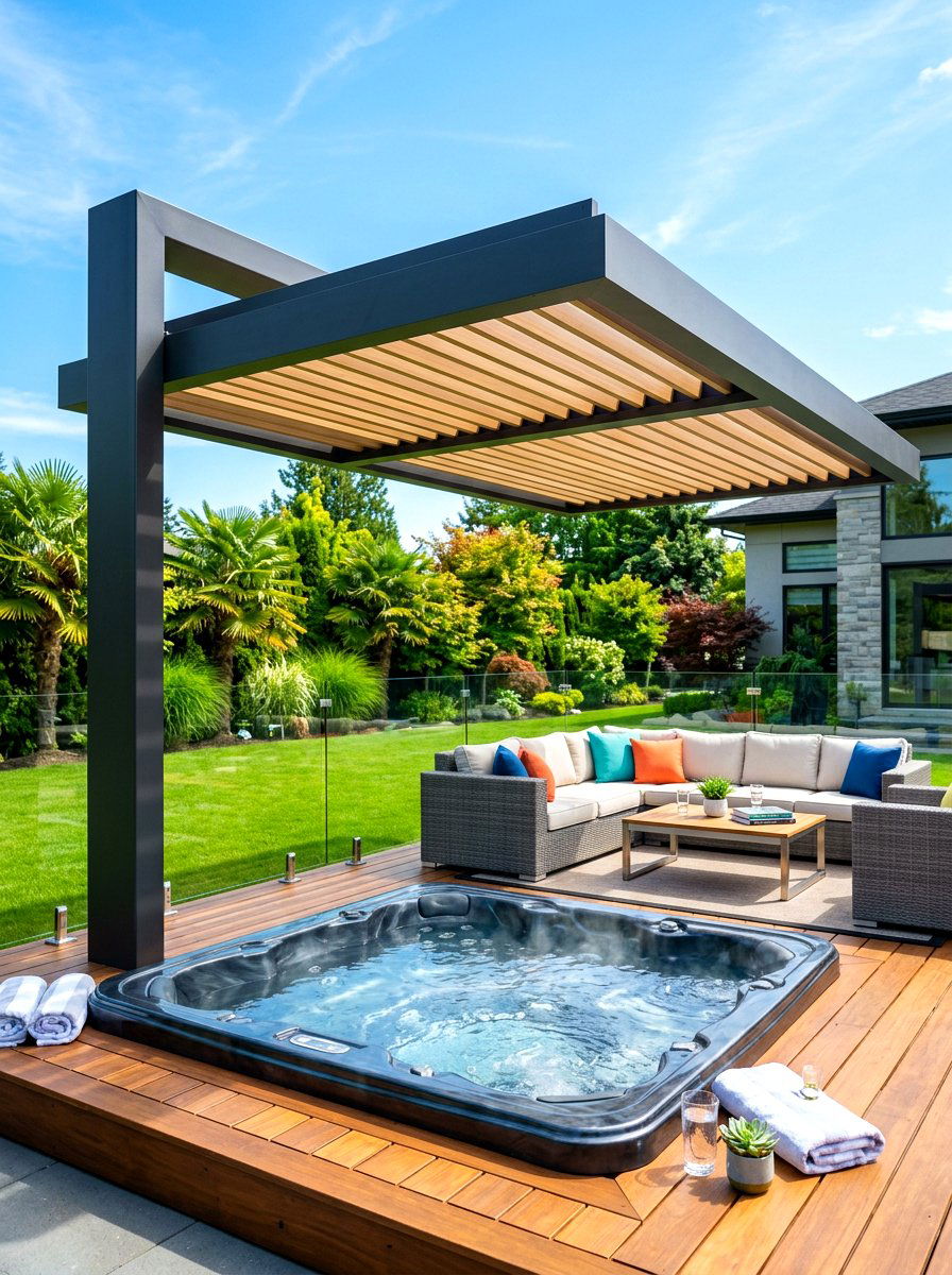 Cantilever pergola - 30 modern pergola ideas