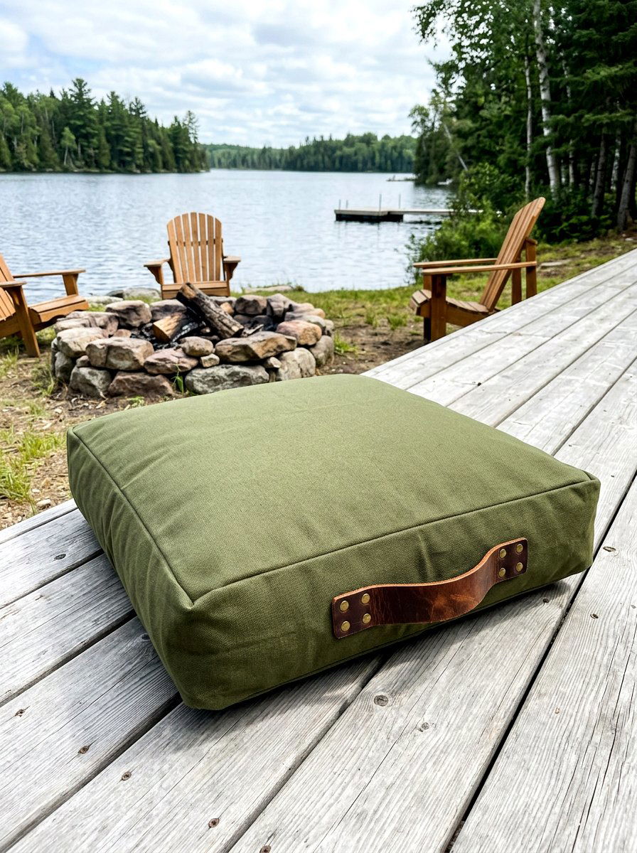 Canvas Floor Cushion With Handle - 30 outdoor floor cushion ideas